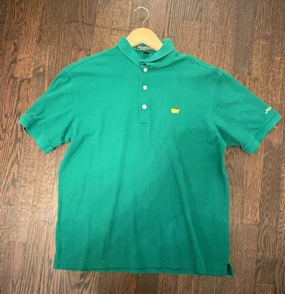 Masters Collection Polo Shirt Size M Green Pima Cotton Golf
